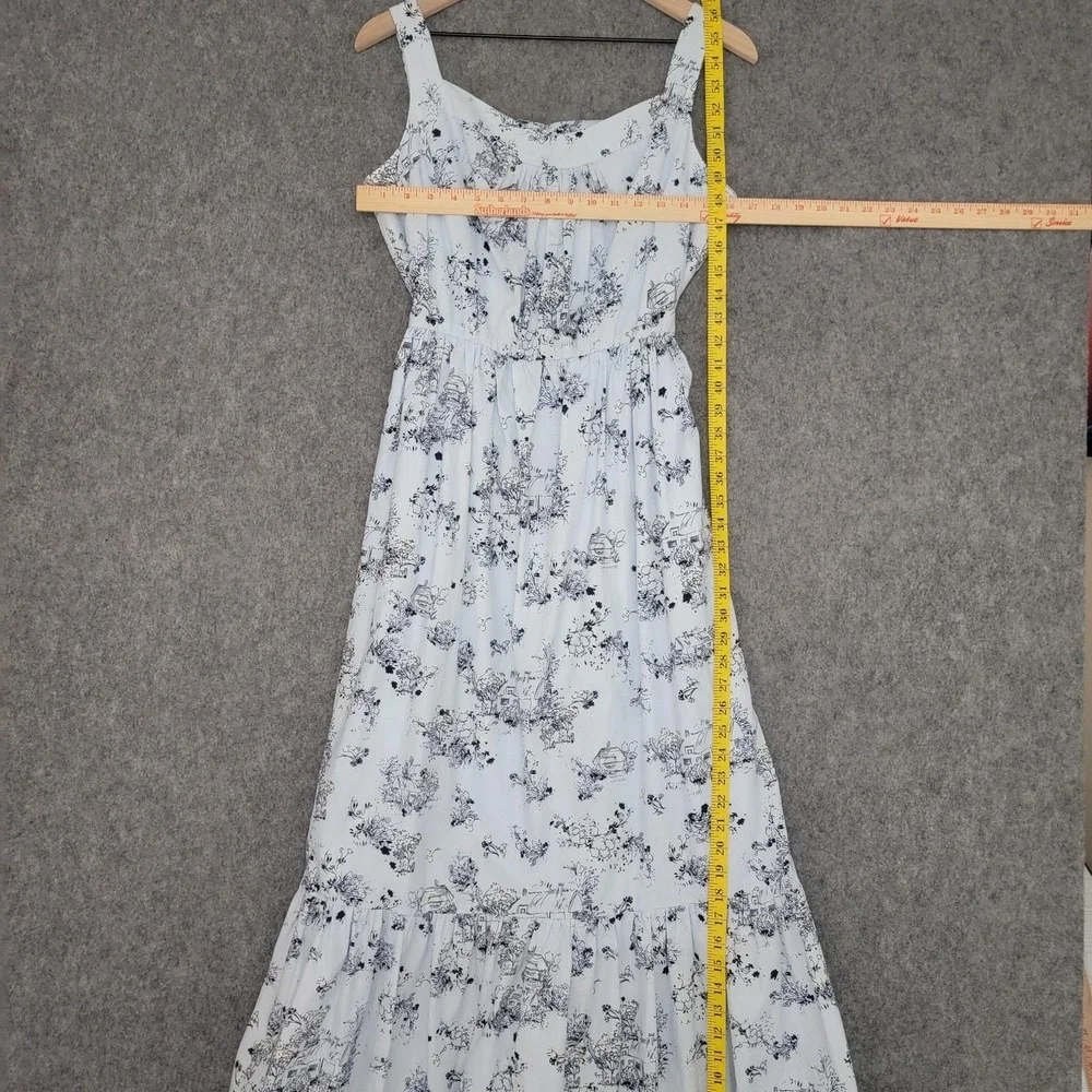 Gal Meets Glam Dress Womens 12 Maxi Sleeveless‎ Belted Lula Cottagecore Toile - Picture 11 of 14